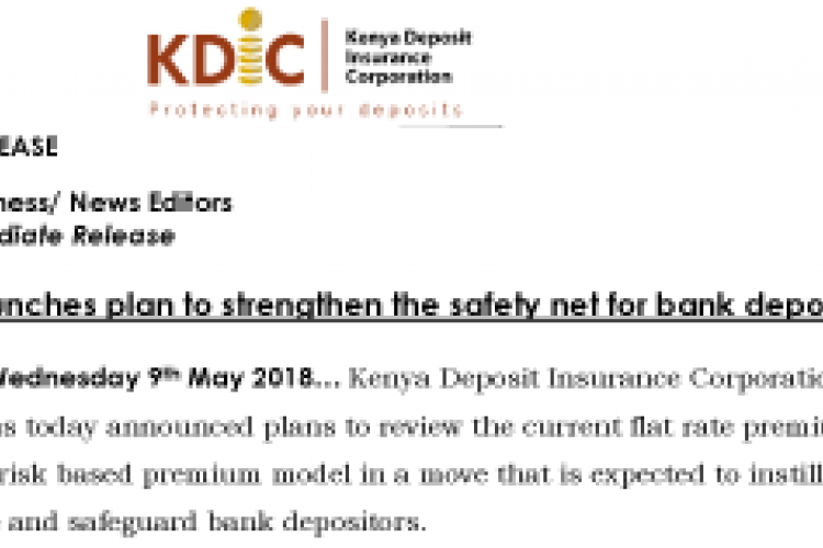 KDIC launches plan to Strengthen the Safety Net for Bank Depositors